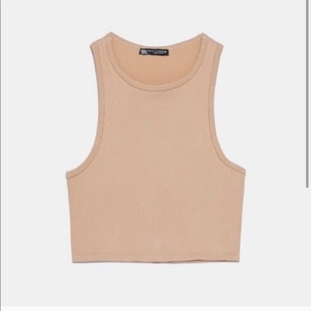 Nude limitless crop top